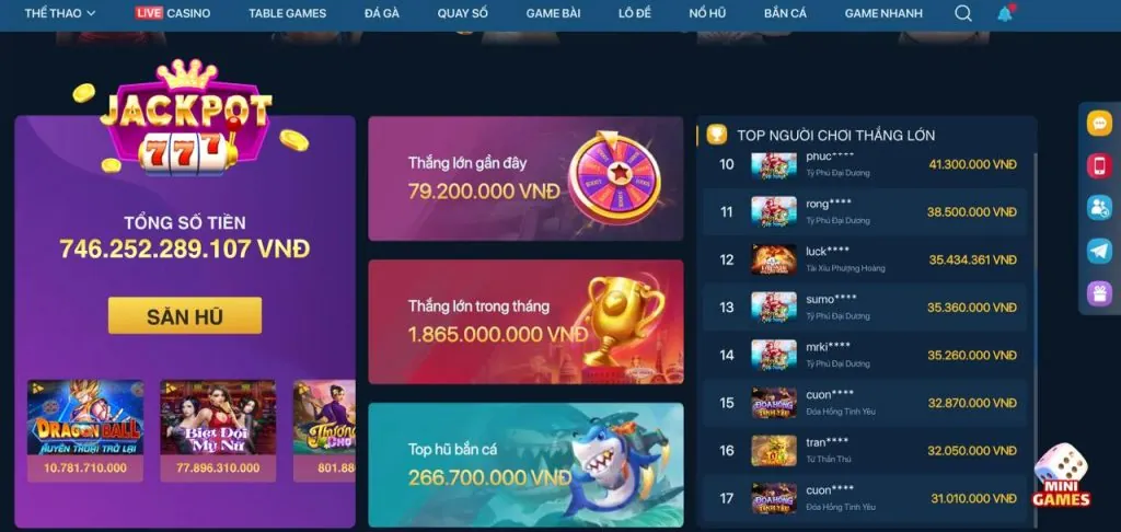 Người chơi vui mừng khi nổ hũ tại VNZ66